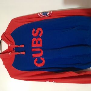 Cubs Red and Blue Hoodie